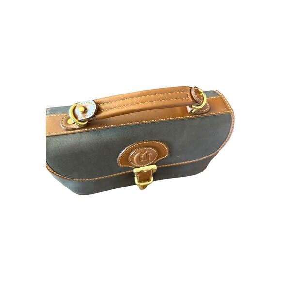 Vintage Charles Hubert Top Handle Satchel Shoulder Bag Strap Leather Gold Brown - Picture 5 of 10